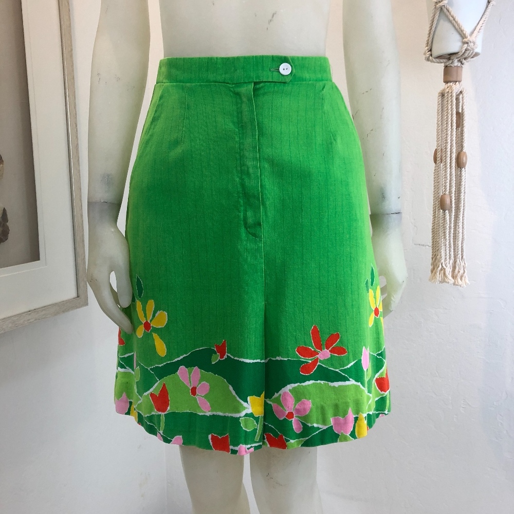SOLD // Vintage 1960s Floral Golf Skort